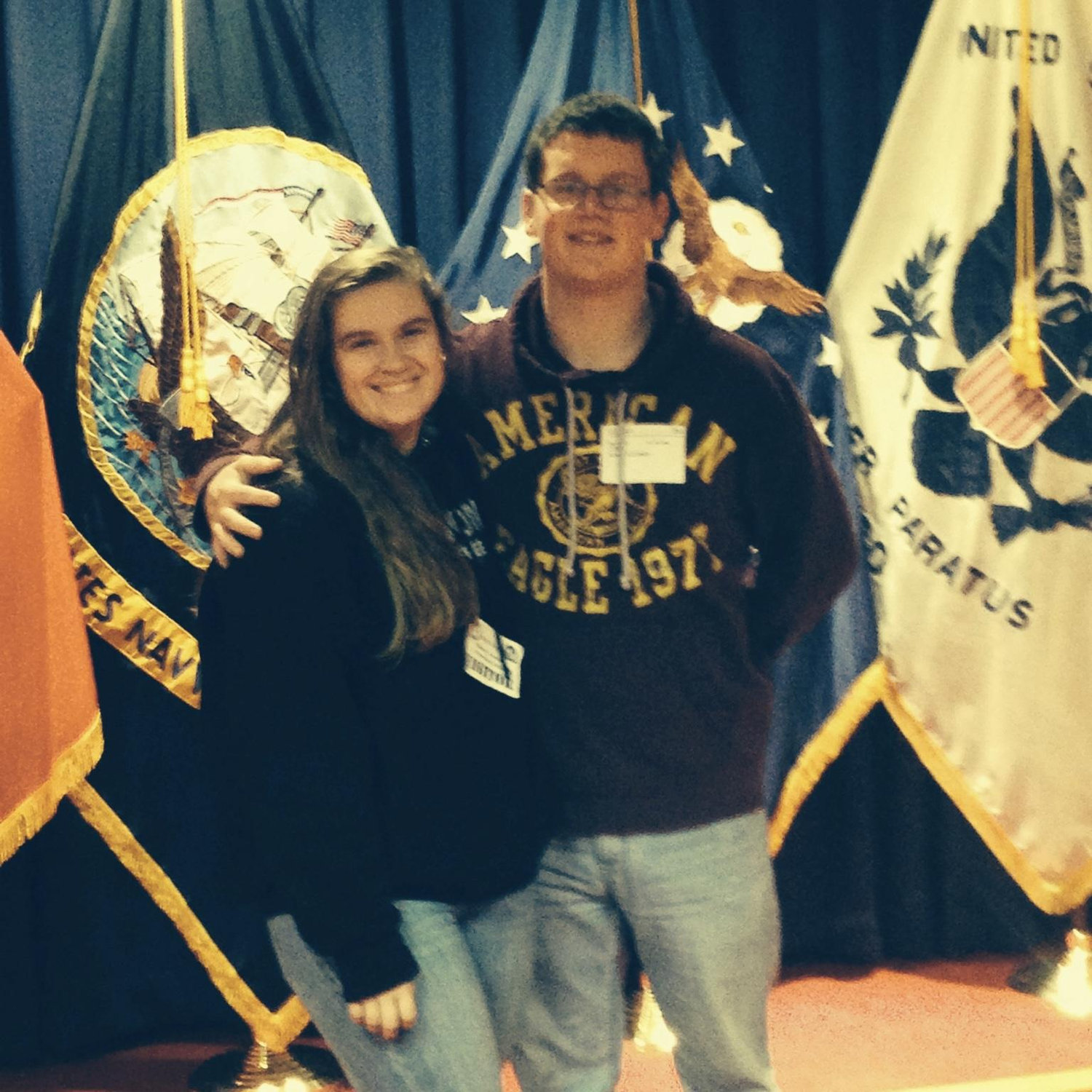 Mike’s Navy swearing in ceremony just before he left for boot camp (2014)
