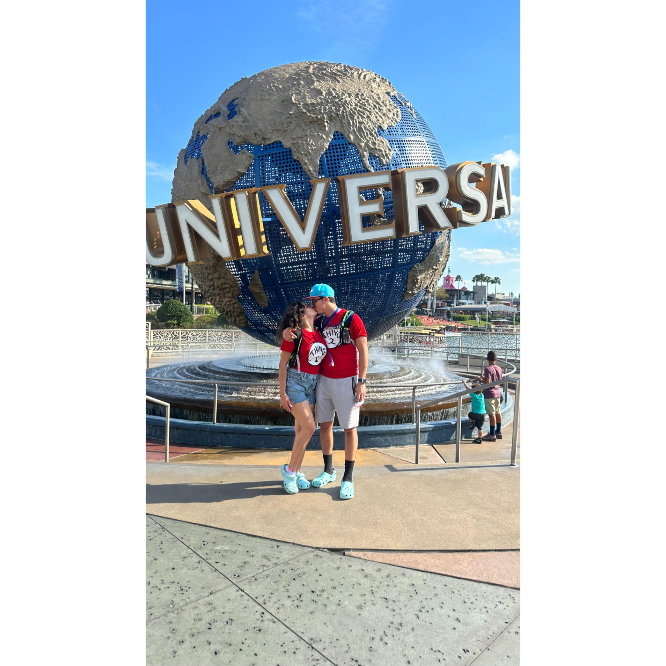 First trip to universal as thing 1 & 2!
