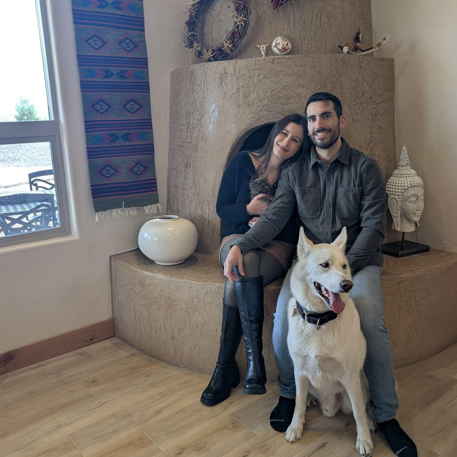 A New Mexico family photo featuring Zeus & Rewe