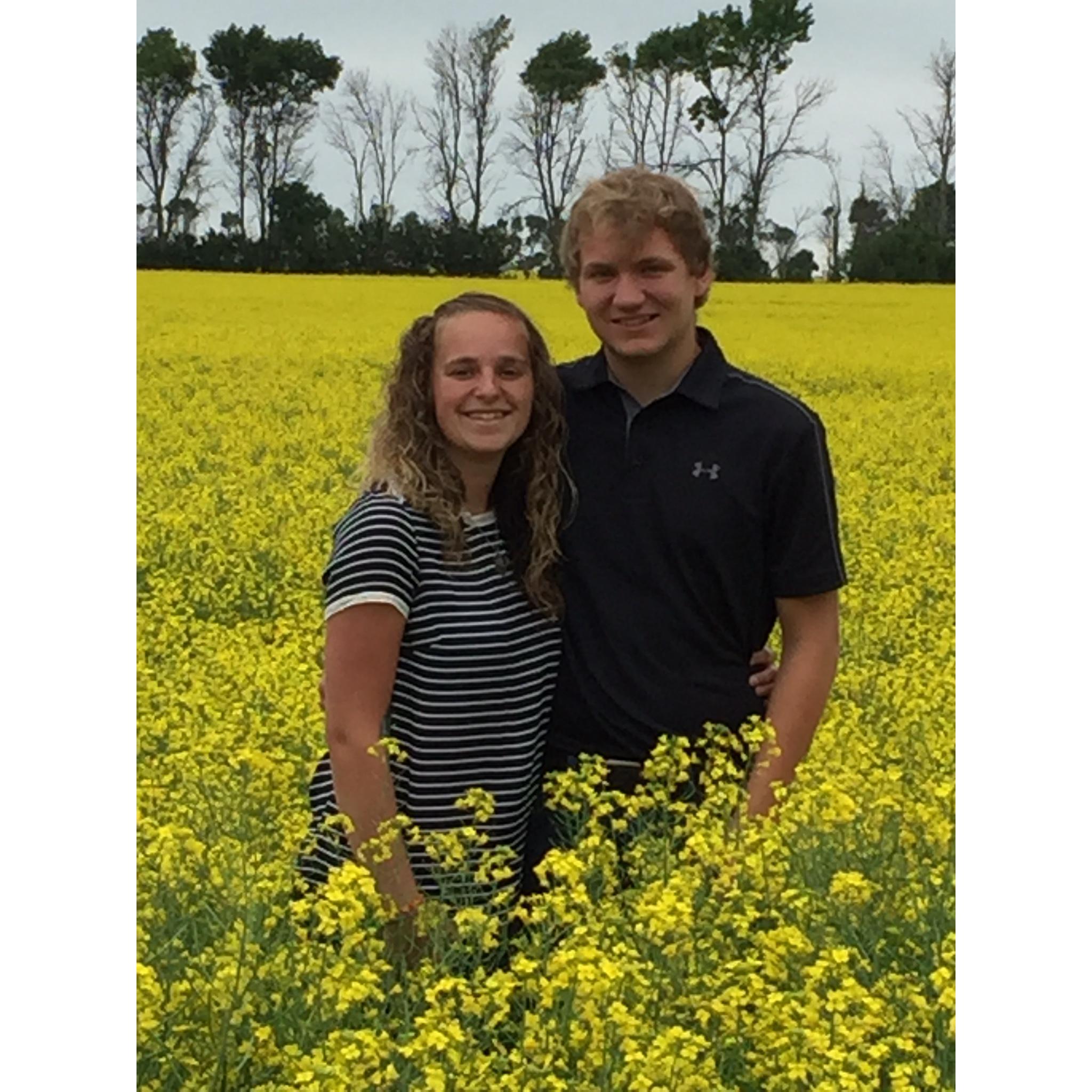 Our first engagement pic, but not really! Ha