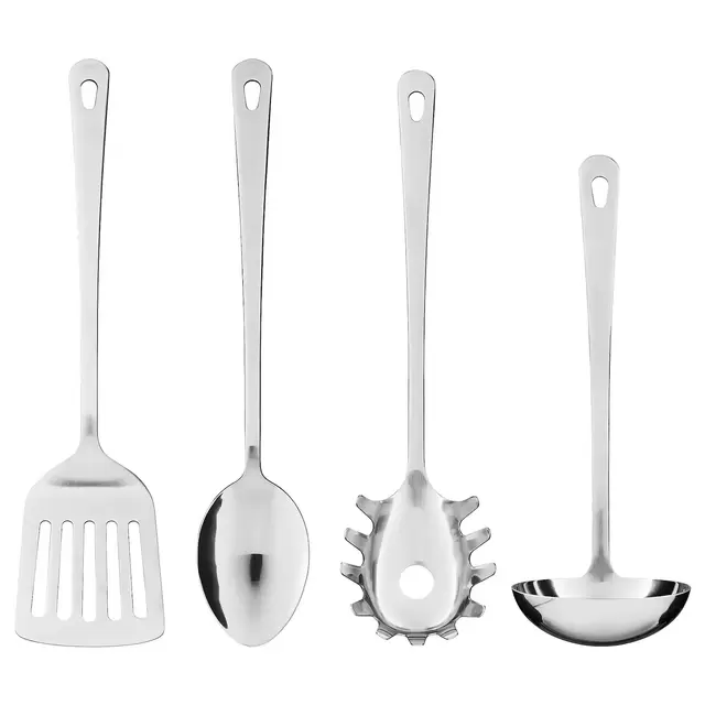 GRUNKA4-piece kitchen utensil set, stainless steel