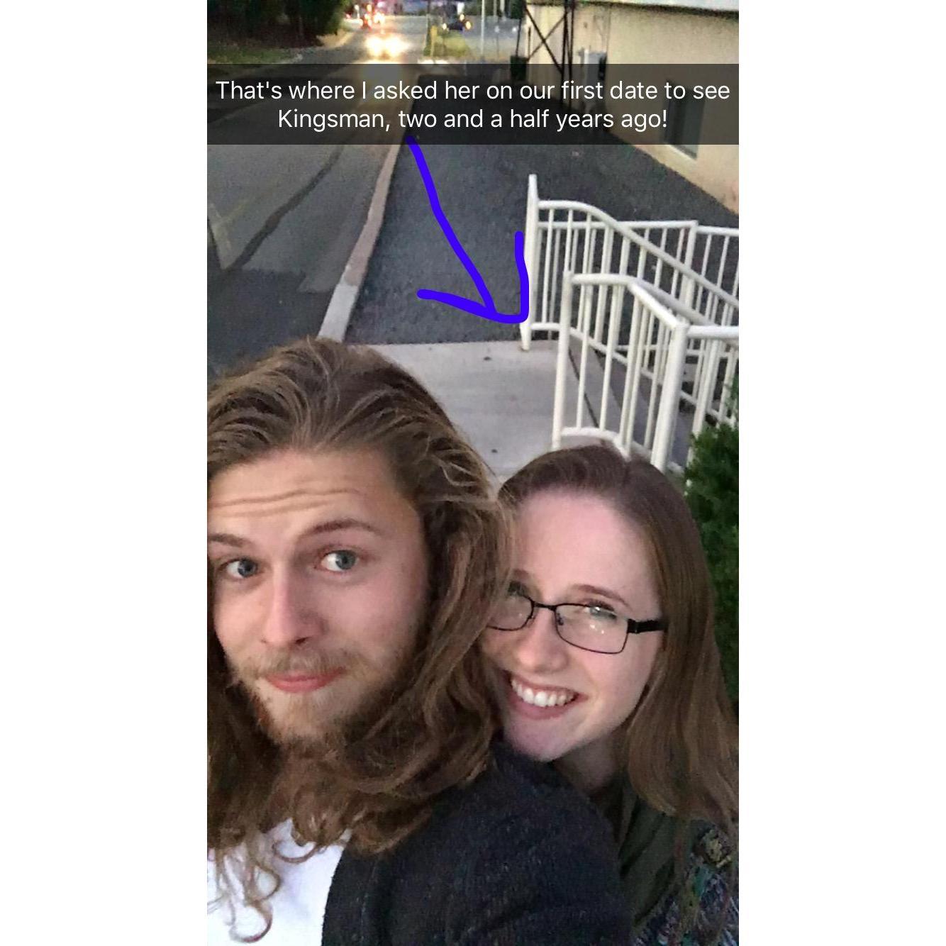 September 7, 2017 - we went to go see the sequel to Kingsman in order to celebrate 2.5 years together!