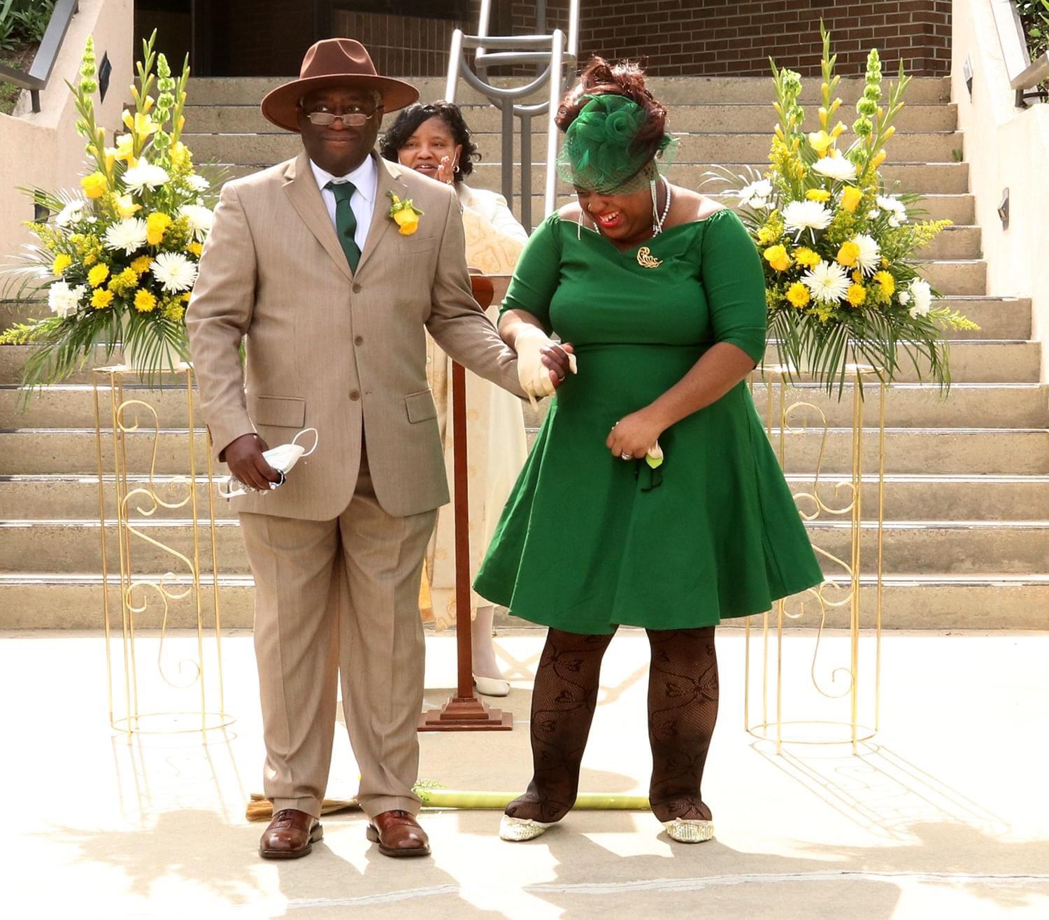 Pronounced husband and wife and just jumping the broom. — April 15, 2021