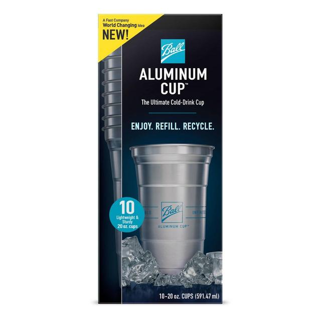 Ball Aluminum Cup Ultimate 100% Recyclable Cold-Drink Cups - 10ct/20oz
