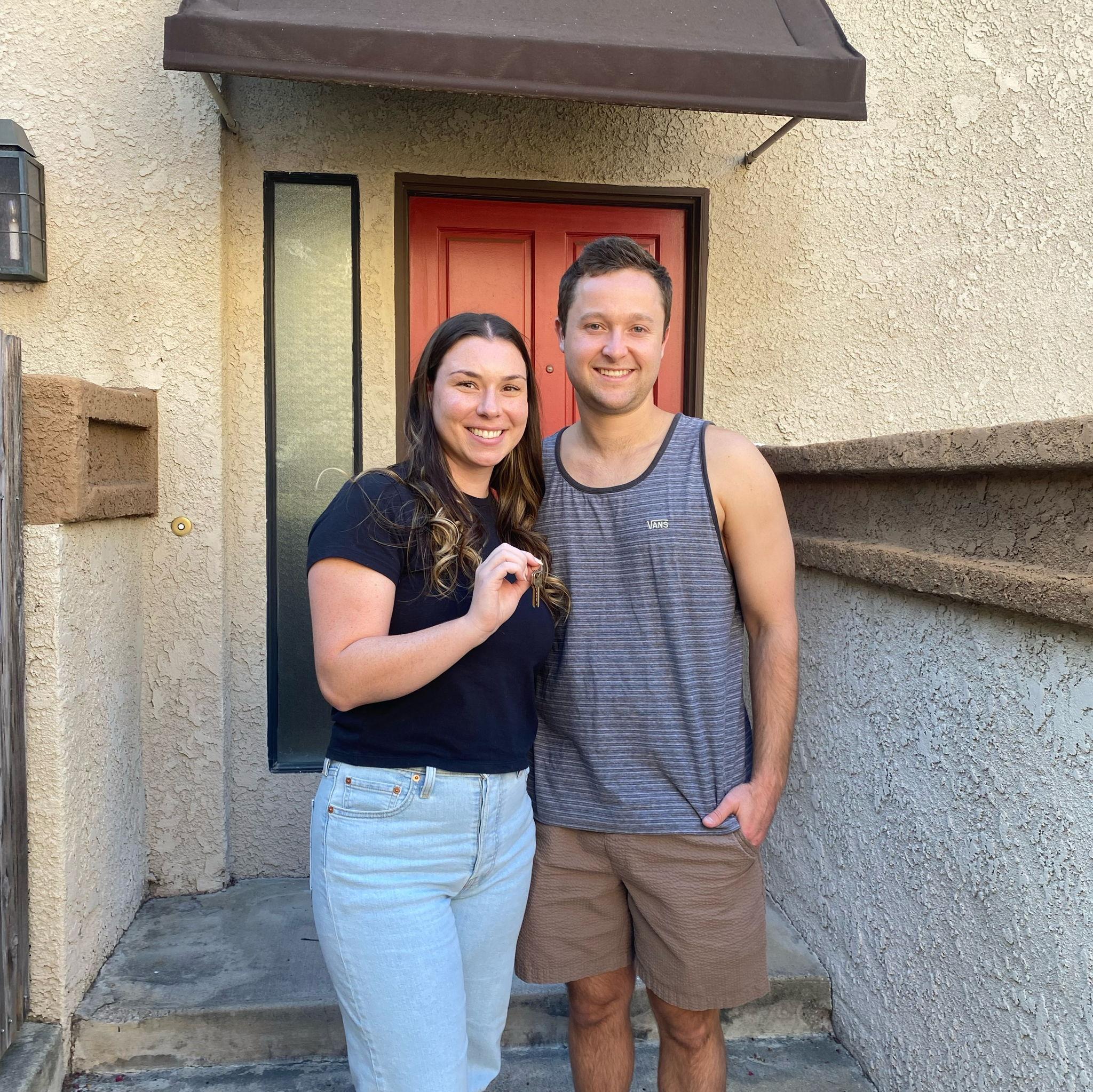 The day we got the keys to our home!
