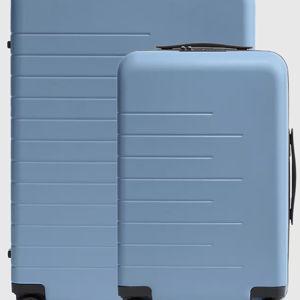 Small Carry-On & Large Check-In Suitcase Bundle in Blue