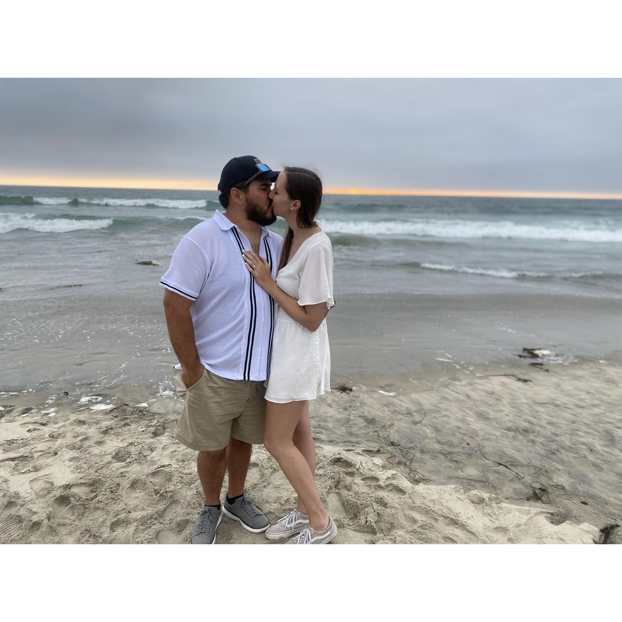 Sunset the night of our engagement