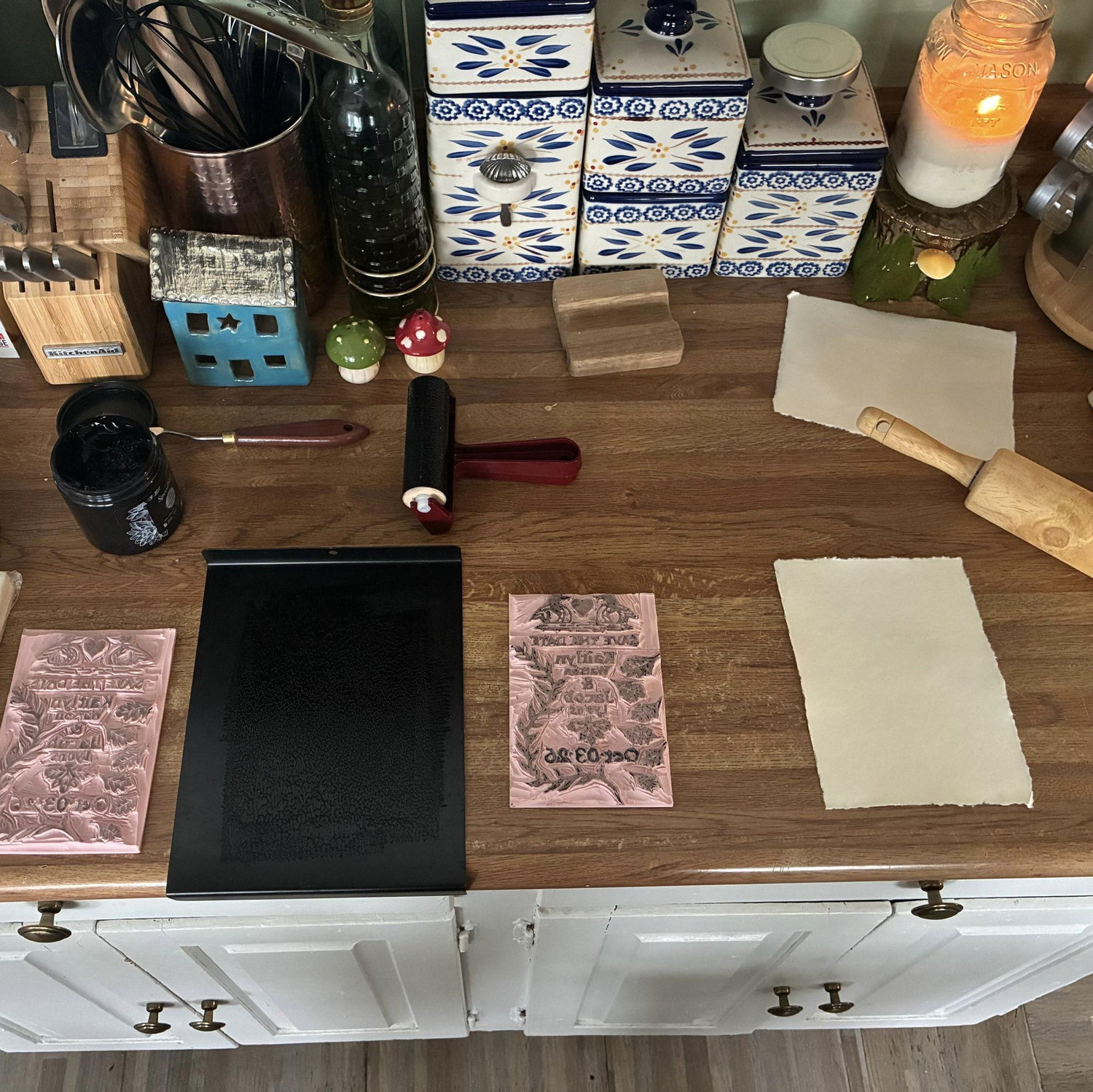 The printing set-up
