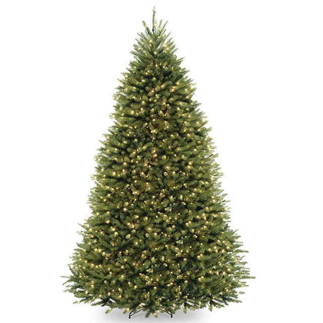 National Tree Dunhill Fir Tree with Dual Color LED Lights , 10 Feet