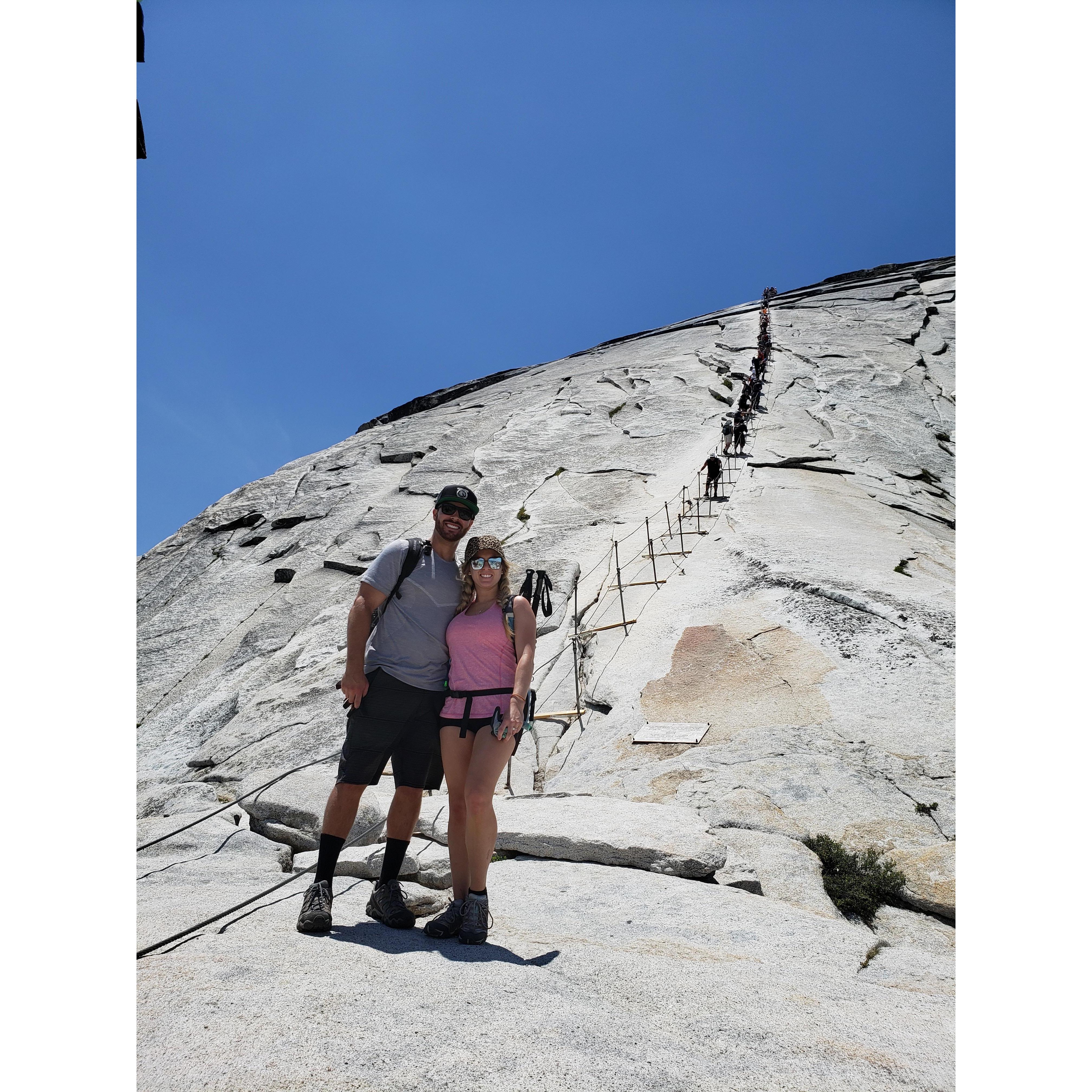 Hiking to the top of Half Dome in Yosemite!