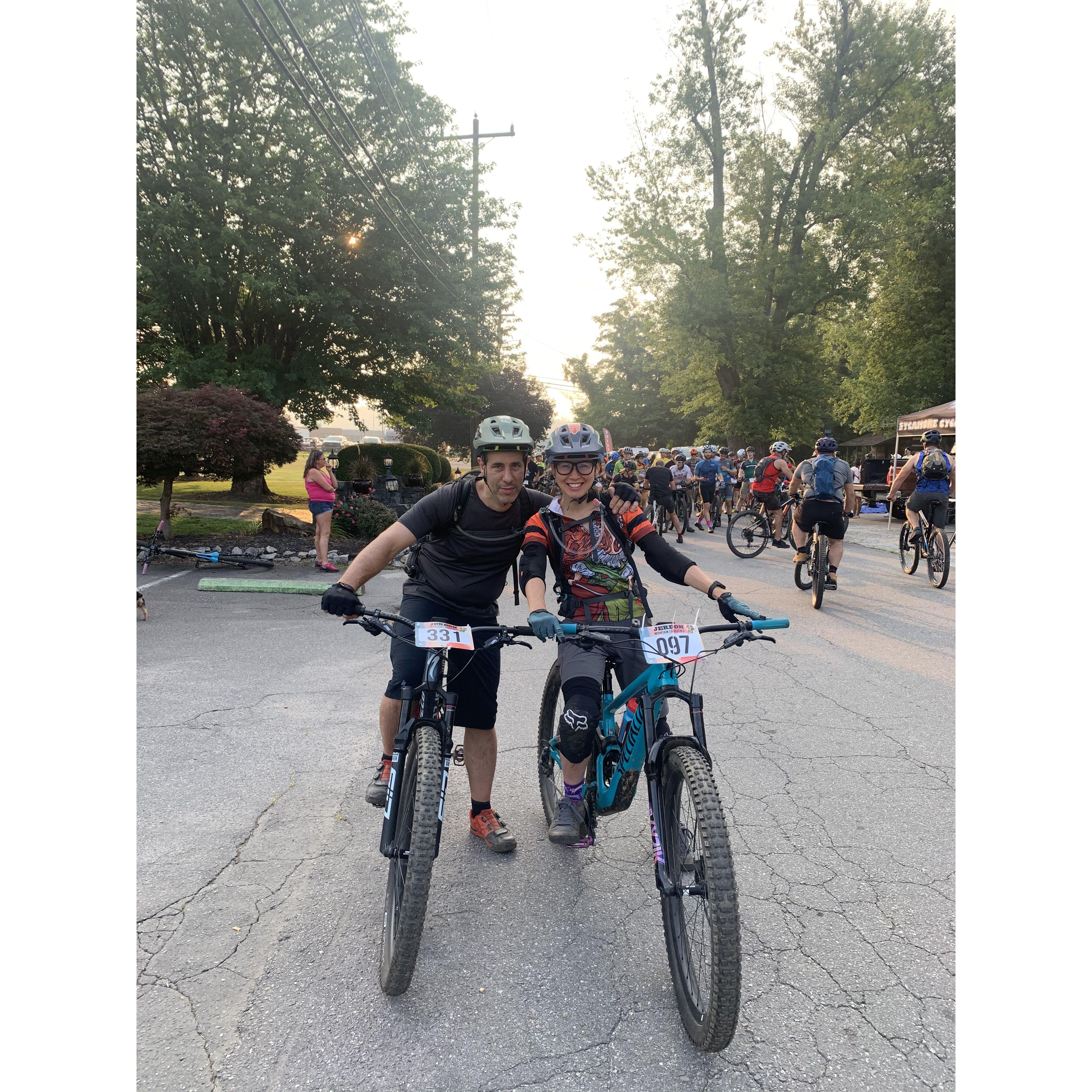 Vy's first bike race & our first bike race together, Jerdon!