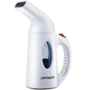 URPOWER Garment Steamer 130ml Portable Handheld Fabric Steamer Fast Heat-up Powerful Travel Garment Clothes Steamer with High Capacity for Home and Travel, Travel Pouch Included