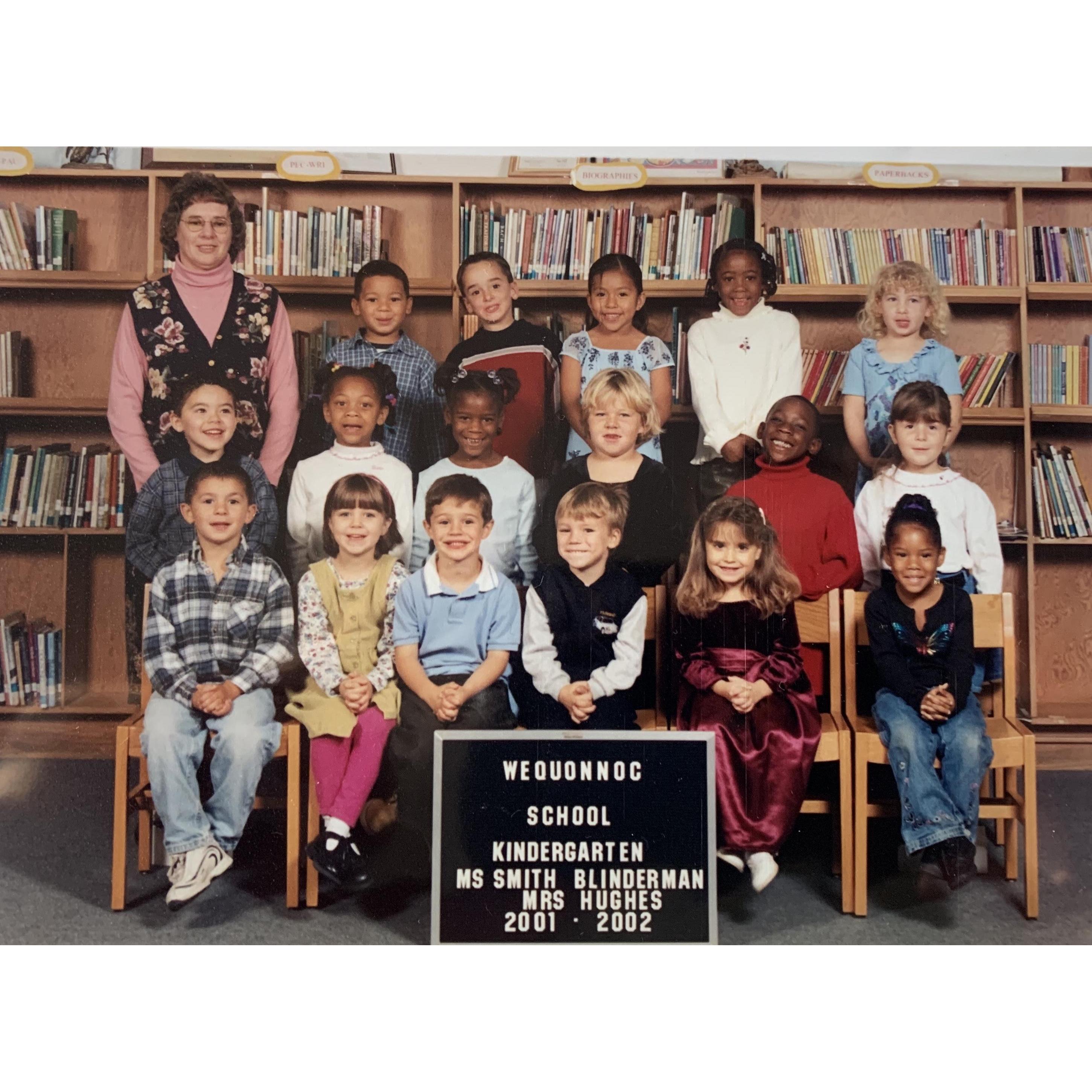Jasmin and Devin first met in pre-school. As little kids they were each others first crush, they even shared an innocent kiss together which happened to be each others "first kiss".