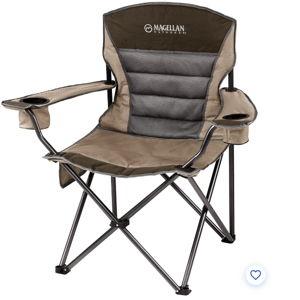 Magellan Outdoors Oversized Ultra Comfort Padded Mesh Chair Beige