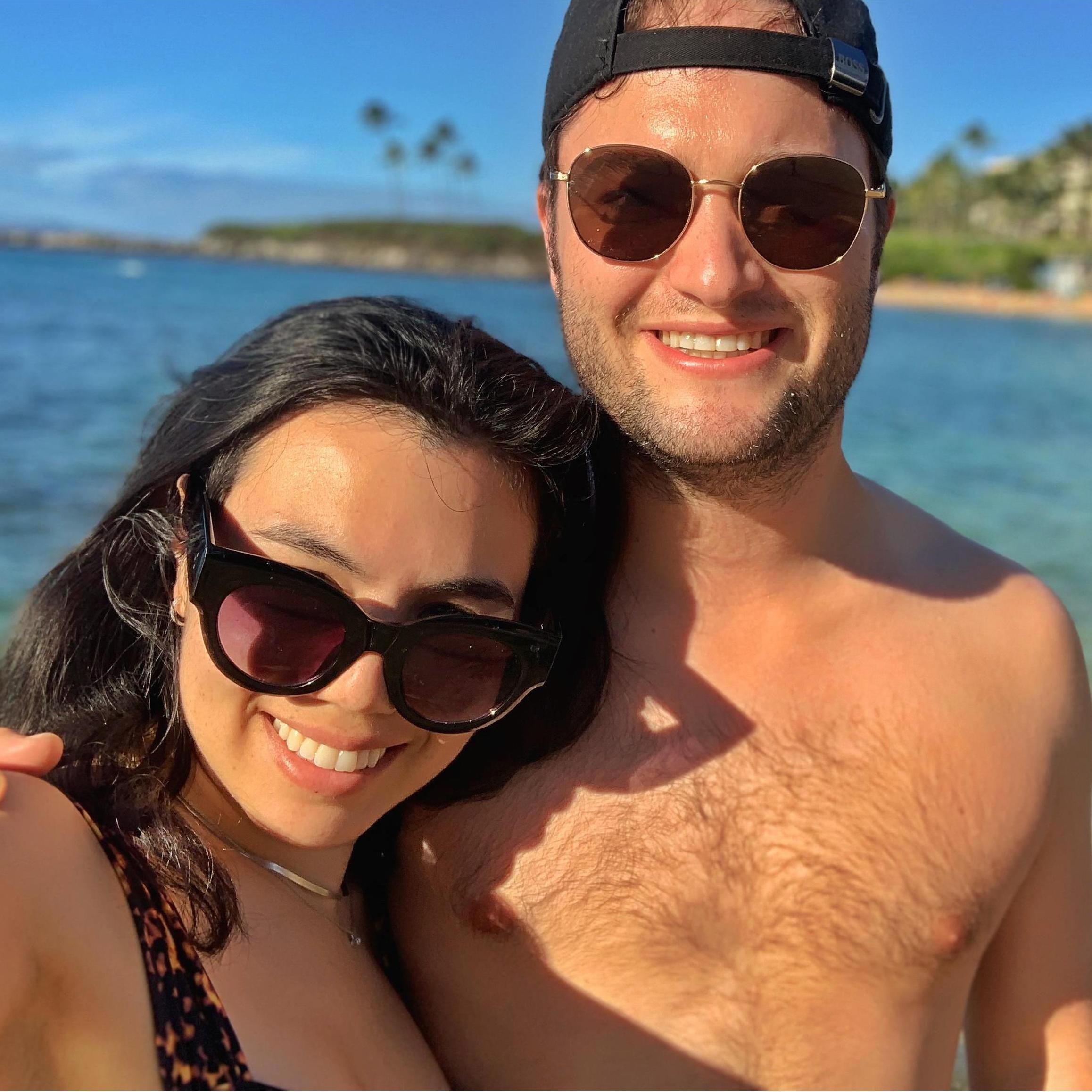 Celebrating the end of 2020 in Maui, December 2020.