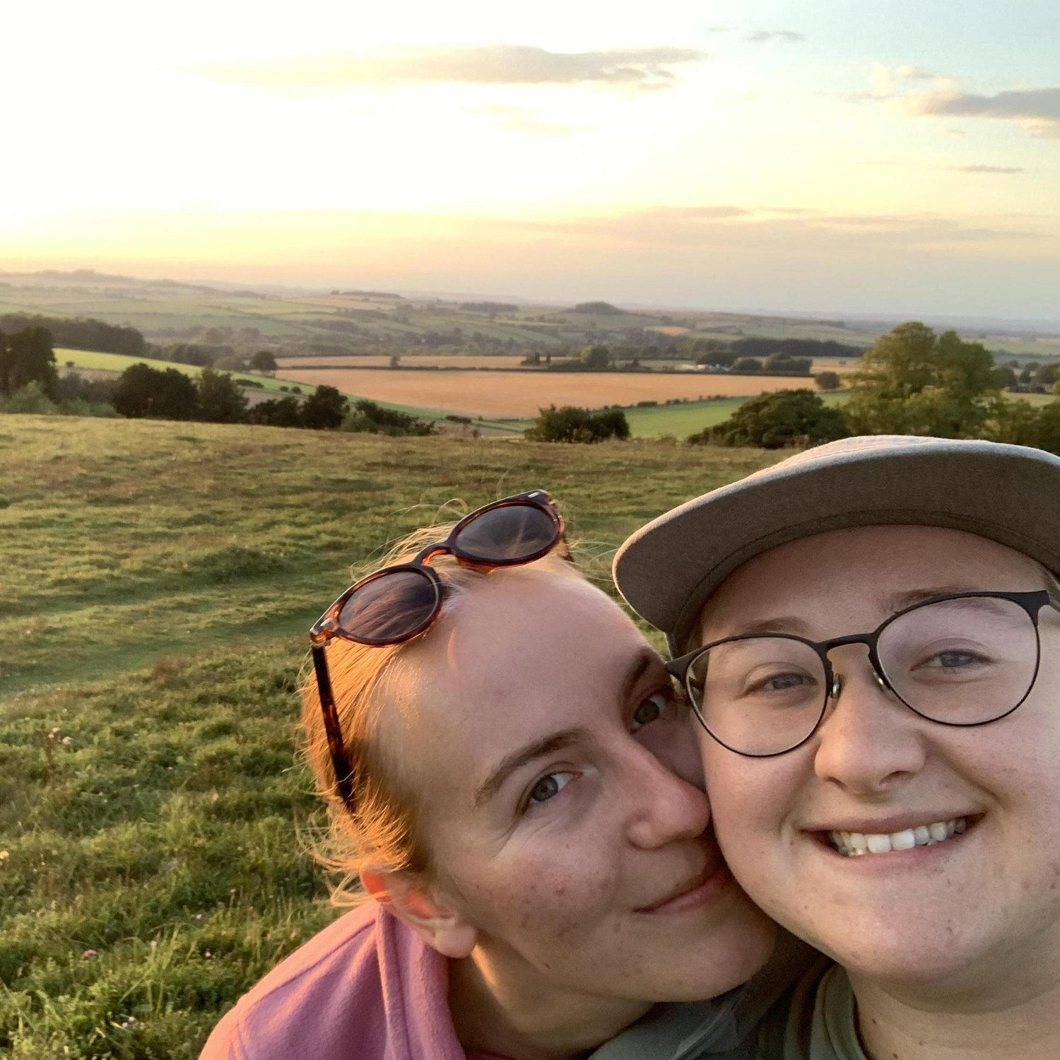 Sunset at Stockbridge Down