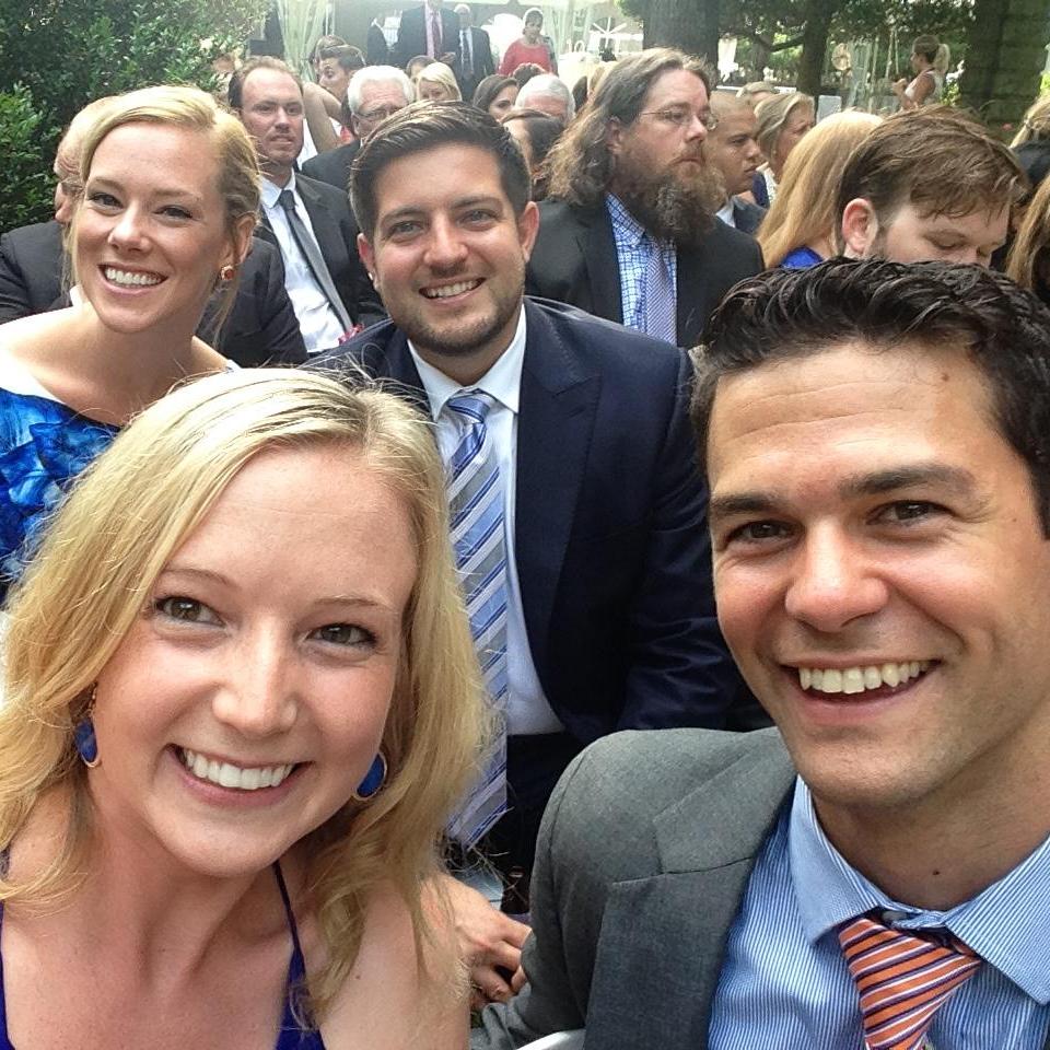 At Genevieve and Dean's wedding