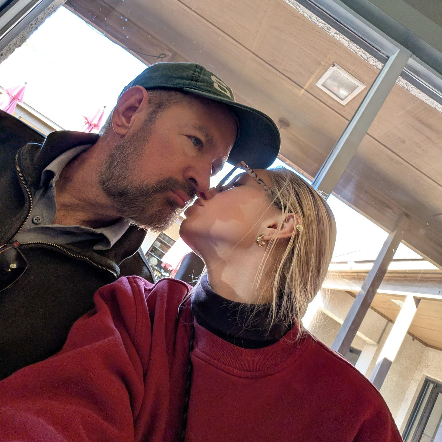 Suprise smooch
