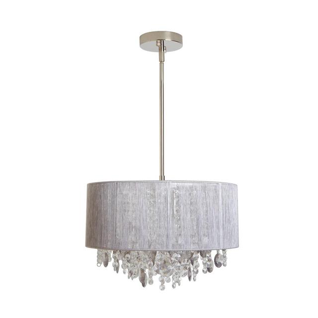 Serra String Beaded Pendant Light Polished Nickel - Decor Therapy
