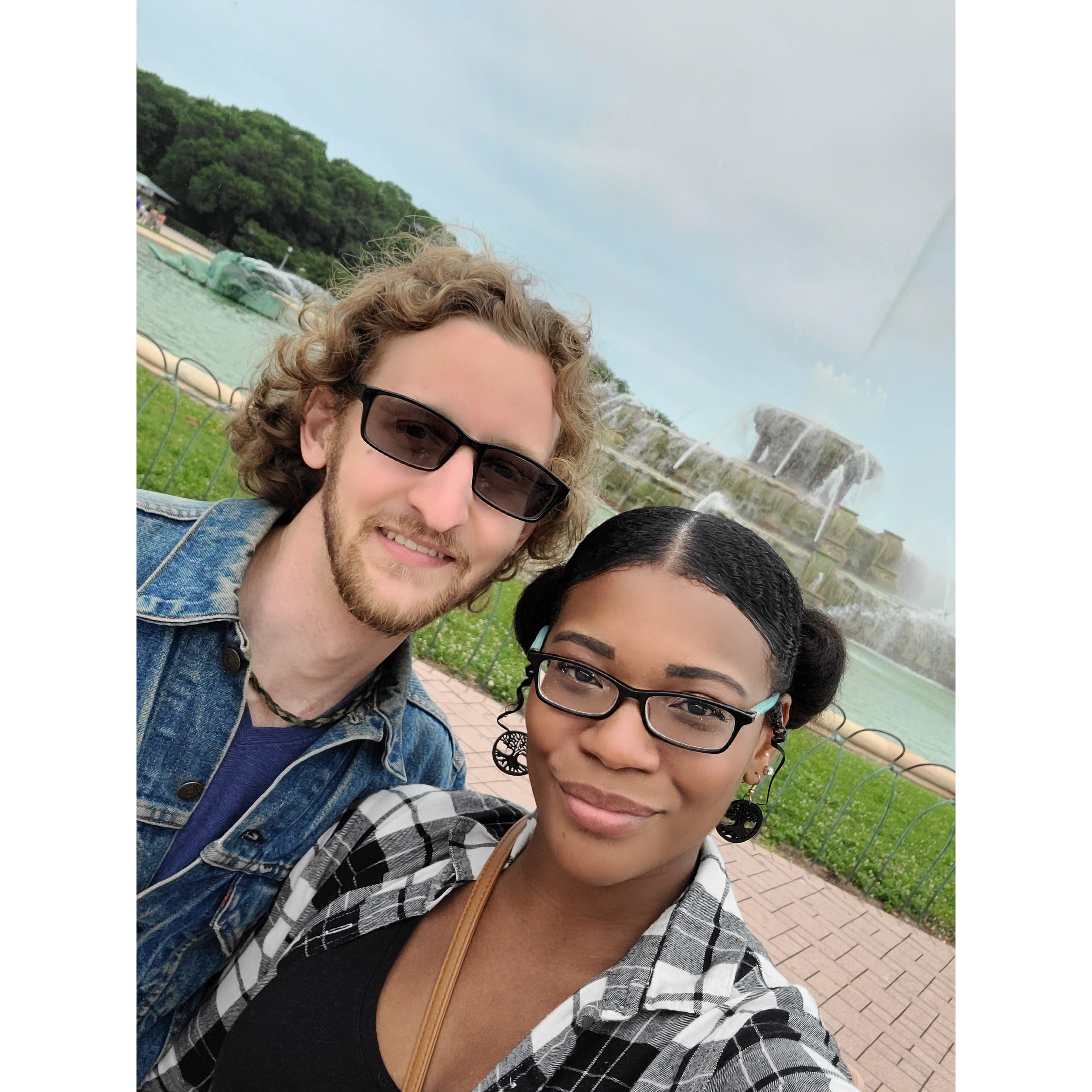 Our first trip together to Chicago