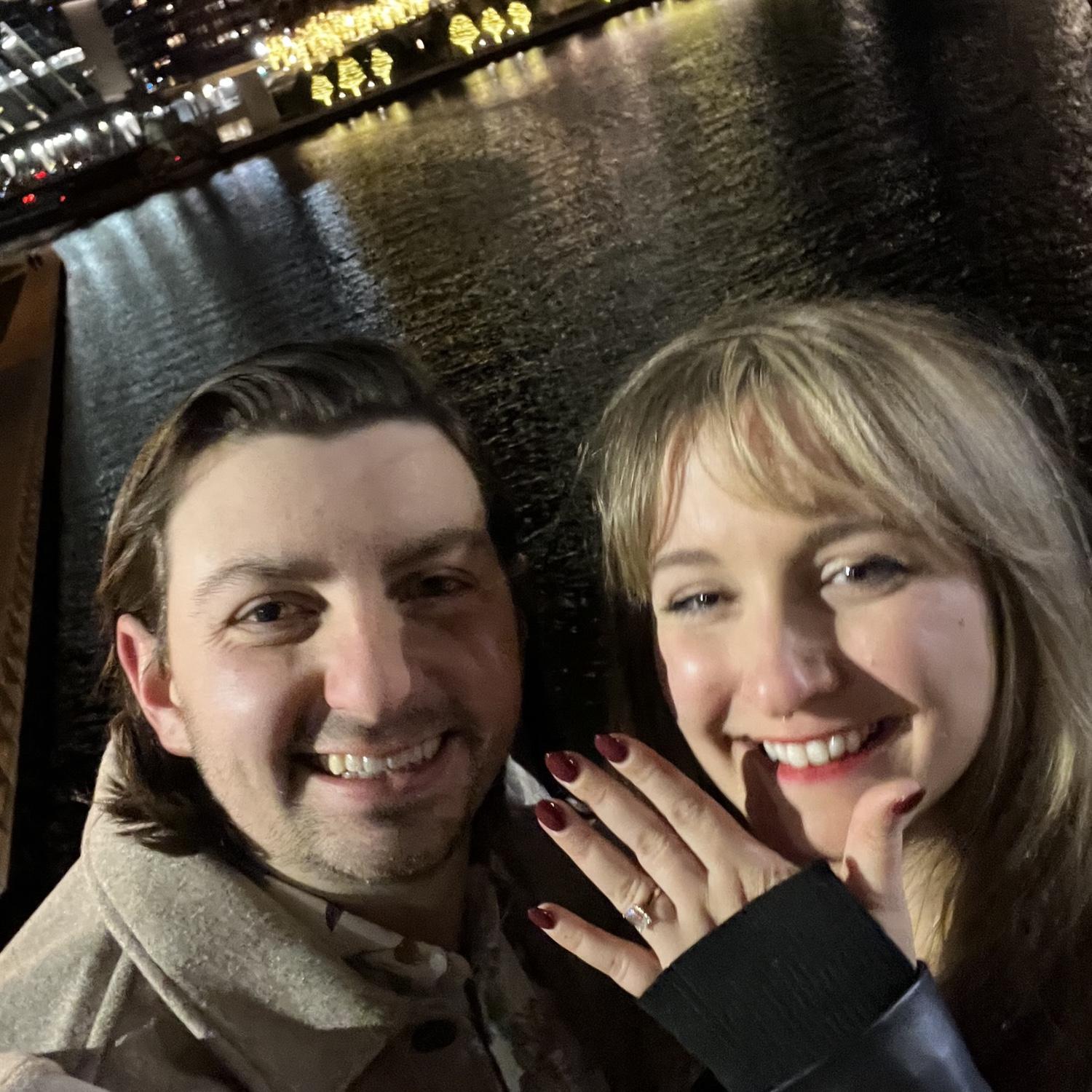 the day we got engaged!