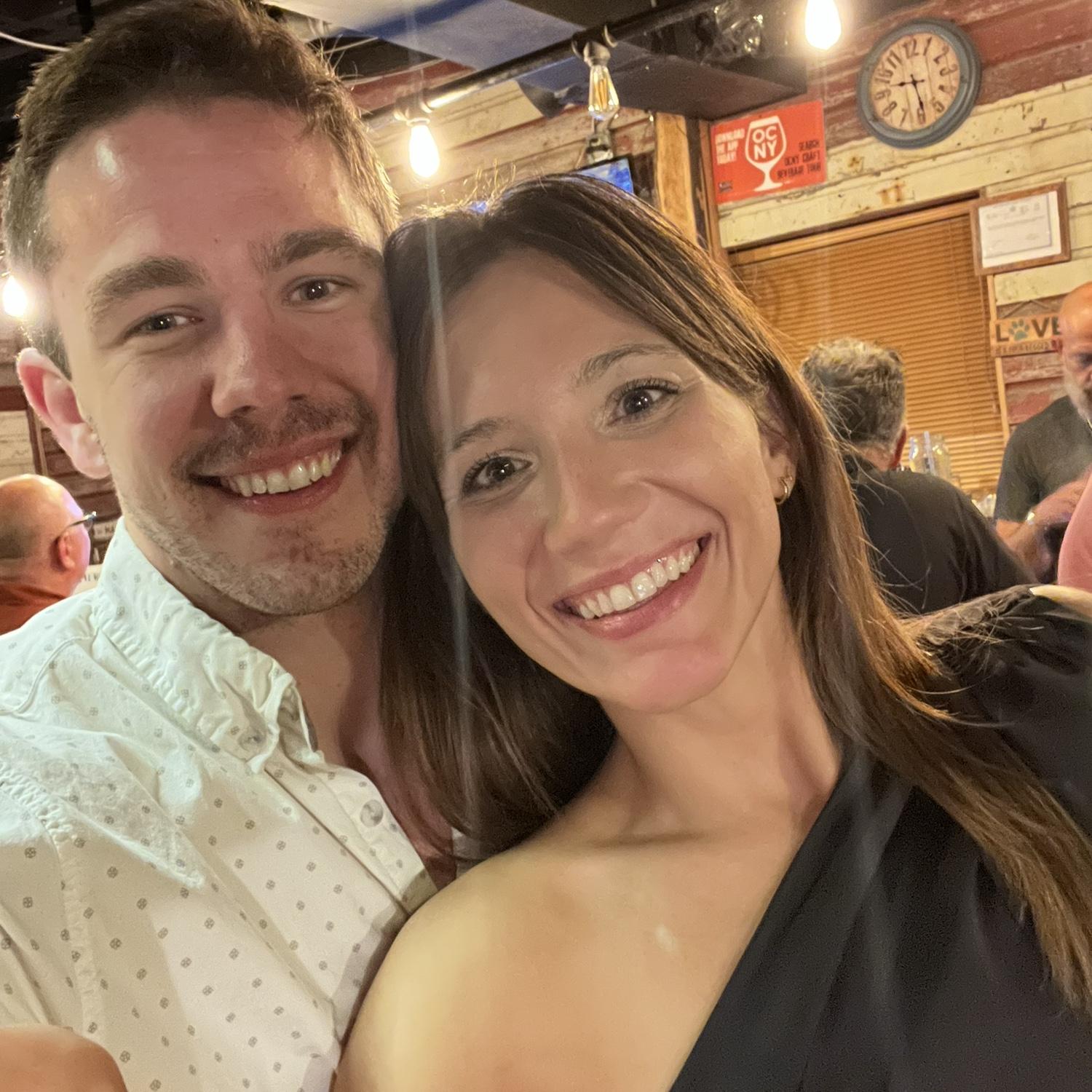 Date night at our favorite local brewery - July 2024.