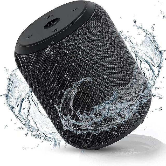 NOTABRICK Bluetooth Speakers,Portable Wireless Speaker with 15W Stereo Sound, Active Extra Bass, IPX6 Waterproof Shower Speaker, Double Pairing, for Party, Home Theater, Game Theater
