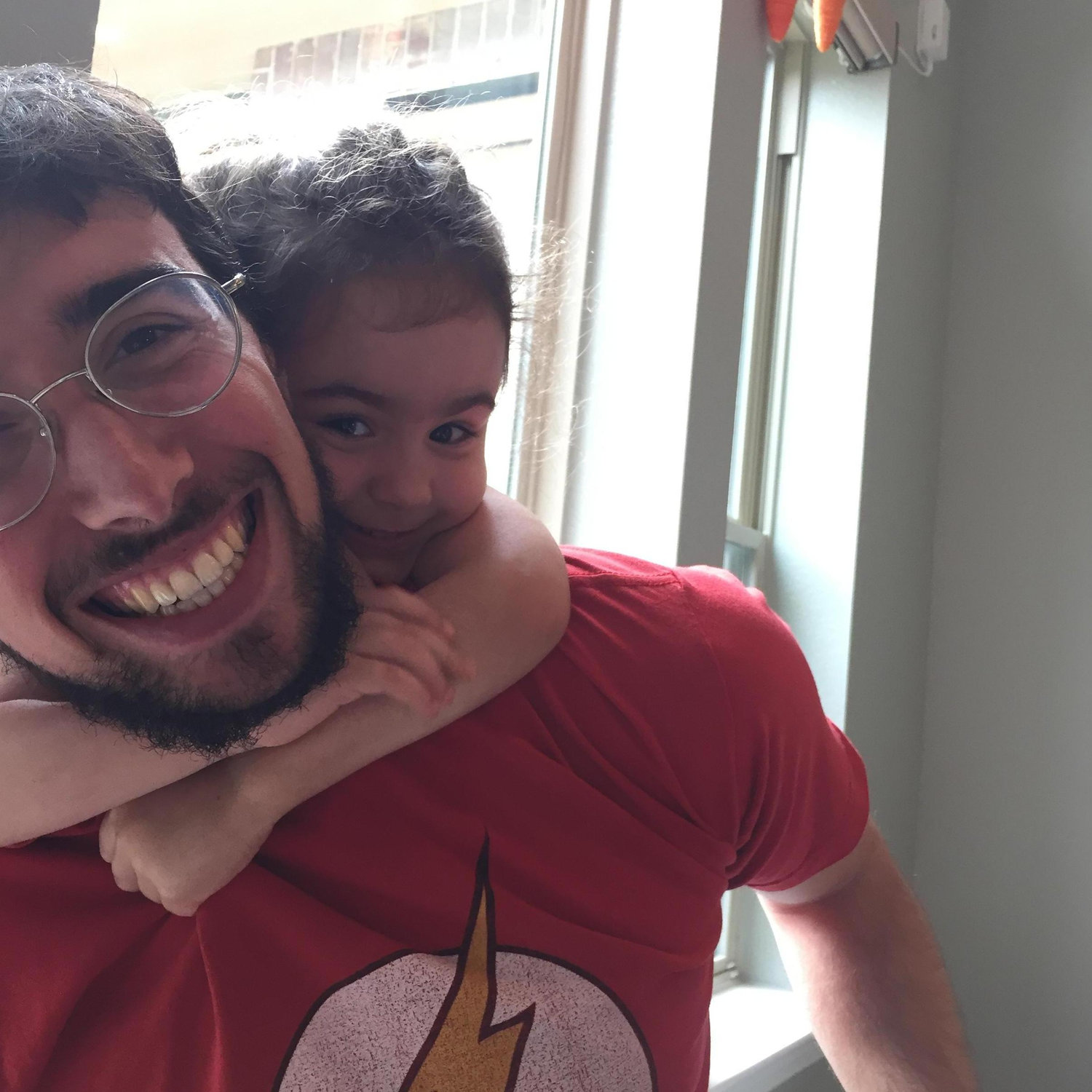 Easter 2018 - This is one of my (Sara's) favorite pictures of Trey and my cousin Sara