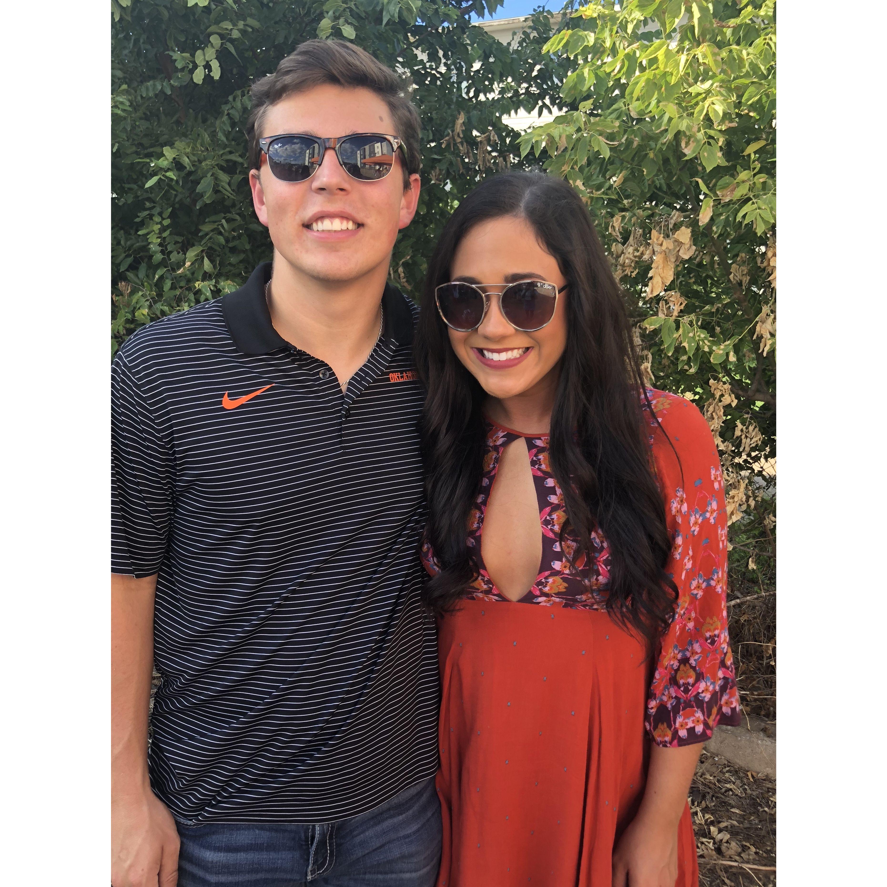2018- our very first picture together at a tailgate before an OSU game :)