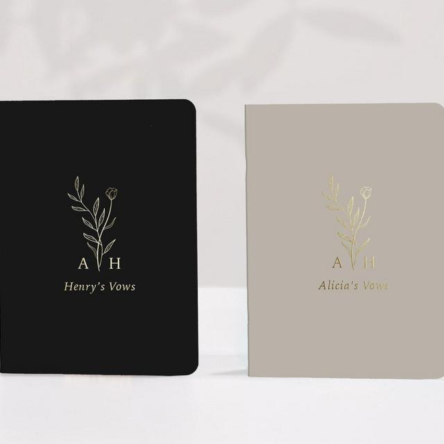 Set of Vow Books / His and Hers / Wedding...