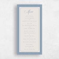Blue Wedding Menu - Loren