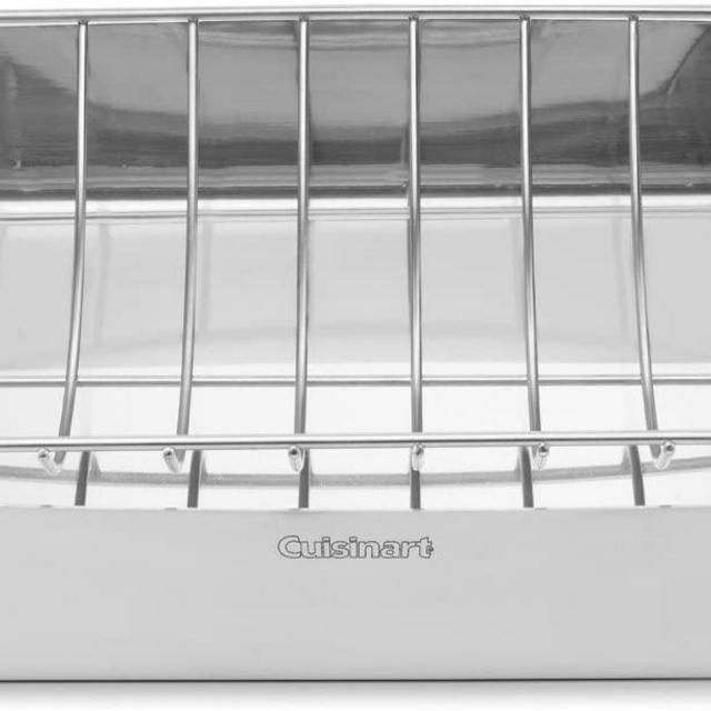 Cuisinart MultiClad Pro Stainless 16-Inch Rectangular Roaster with Rack