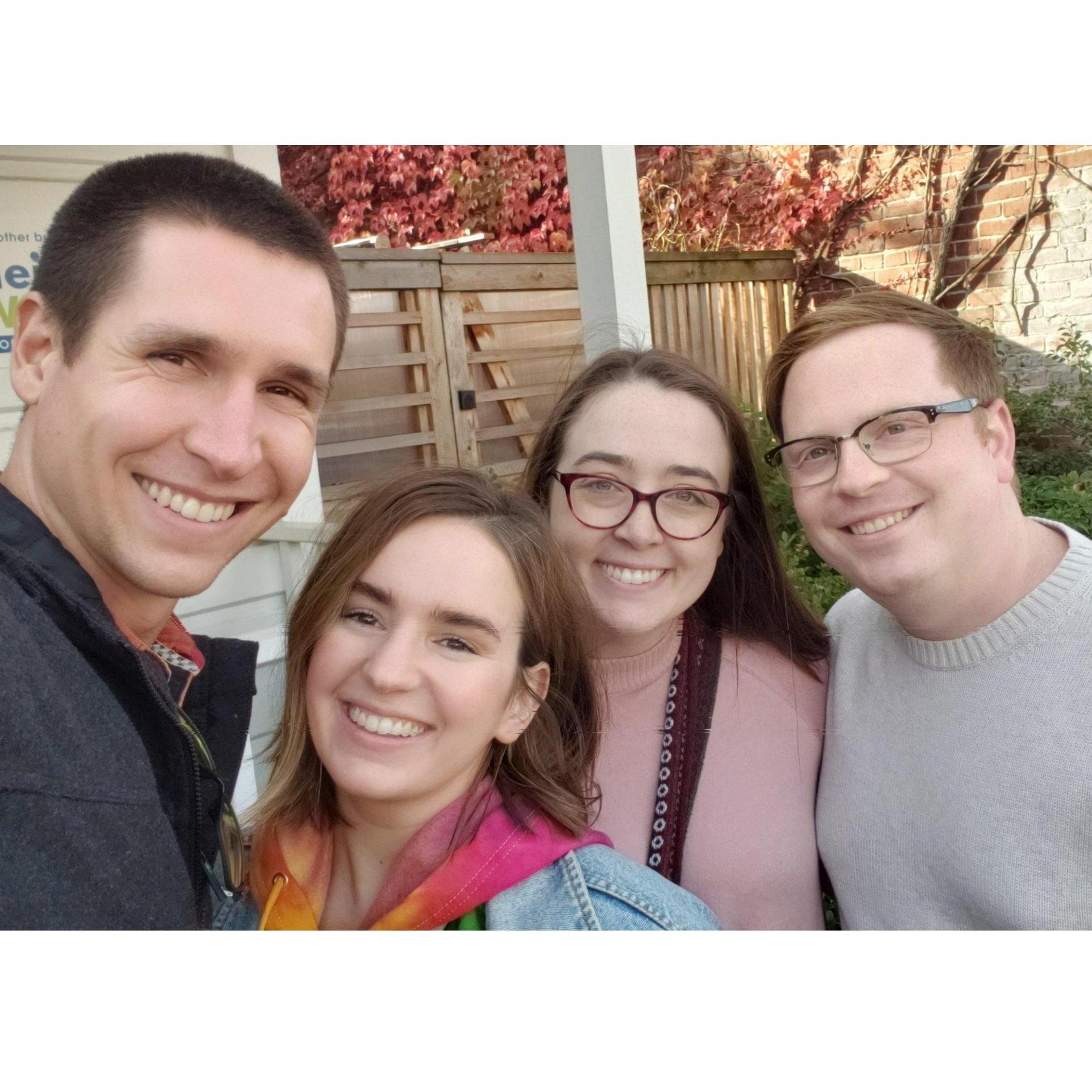 Hangin with our friends Kenzie and Brian in Seattle!