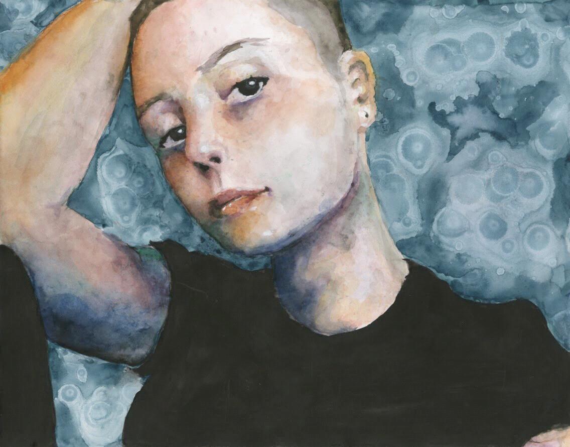 Eric painted this of me before we were together. Says he already knew he loved me. :')