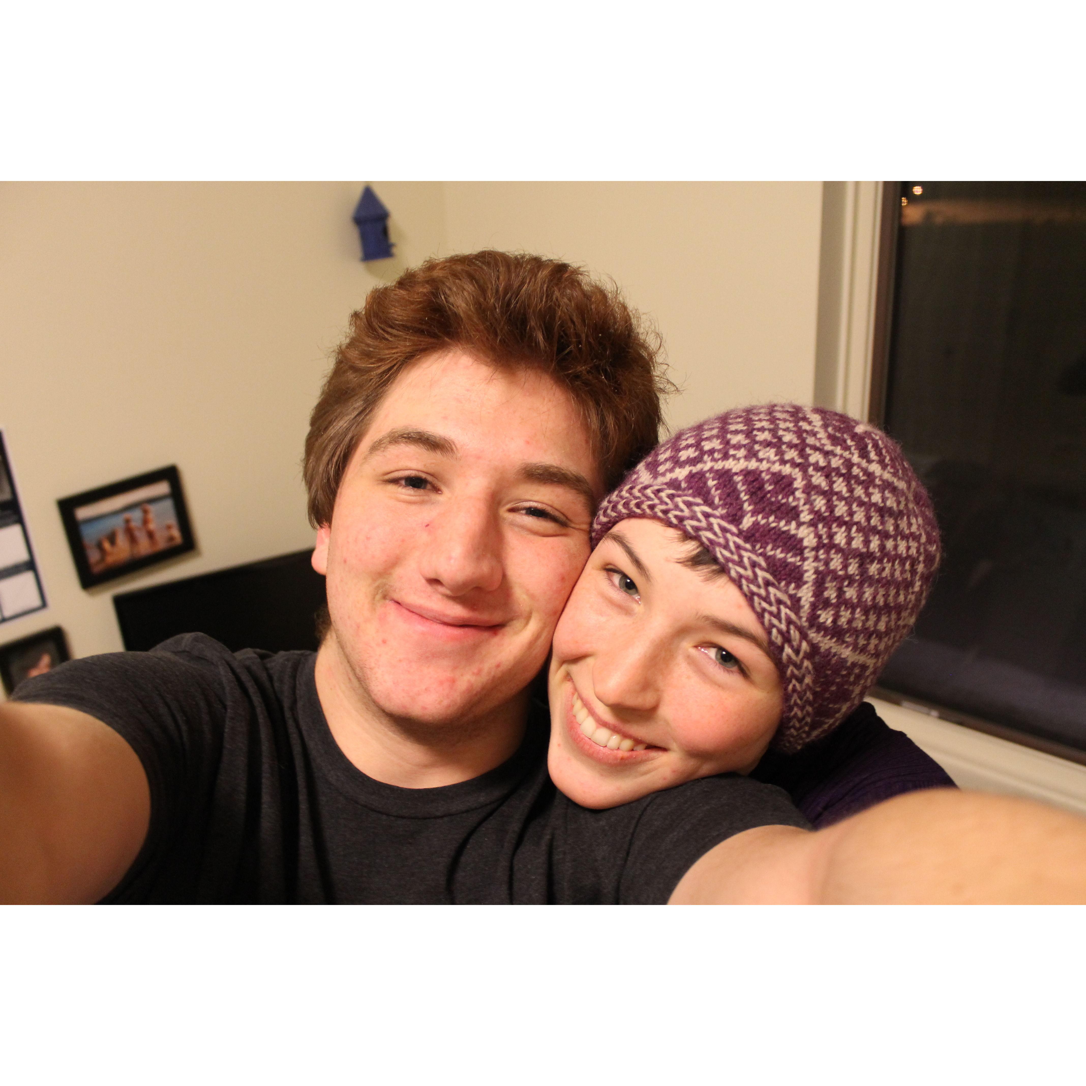 Spring 2014: Visiting Jackson at RIT during our three years of long-distance in college.