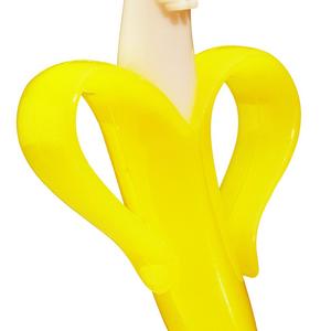 Baby Banana Infant Training Toothbrush and Teether, Yellow