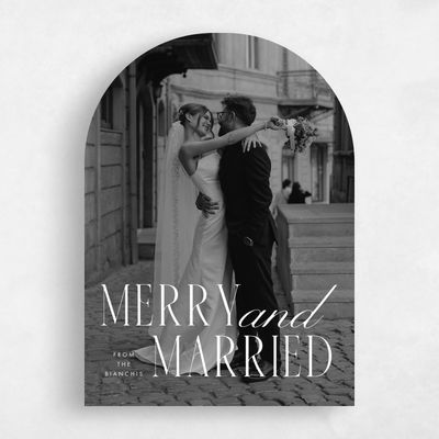 White Arch Holiday Card - Emerson