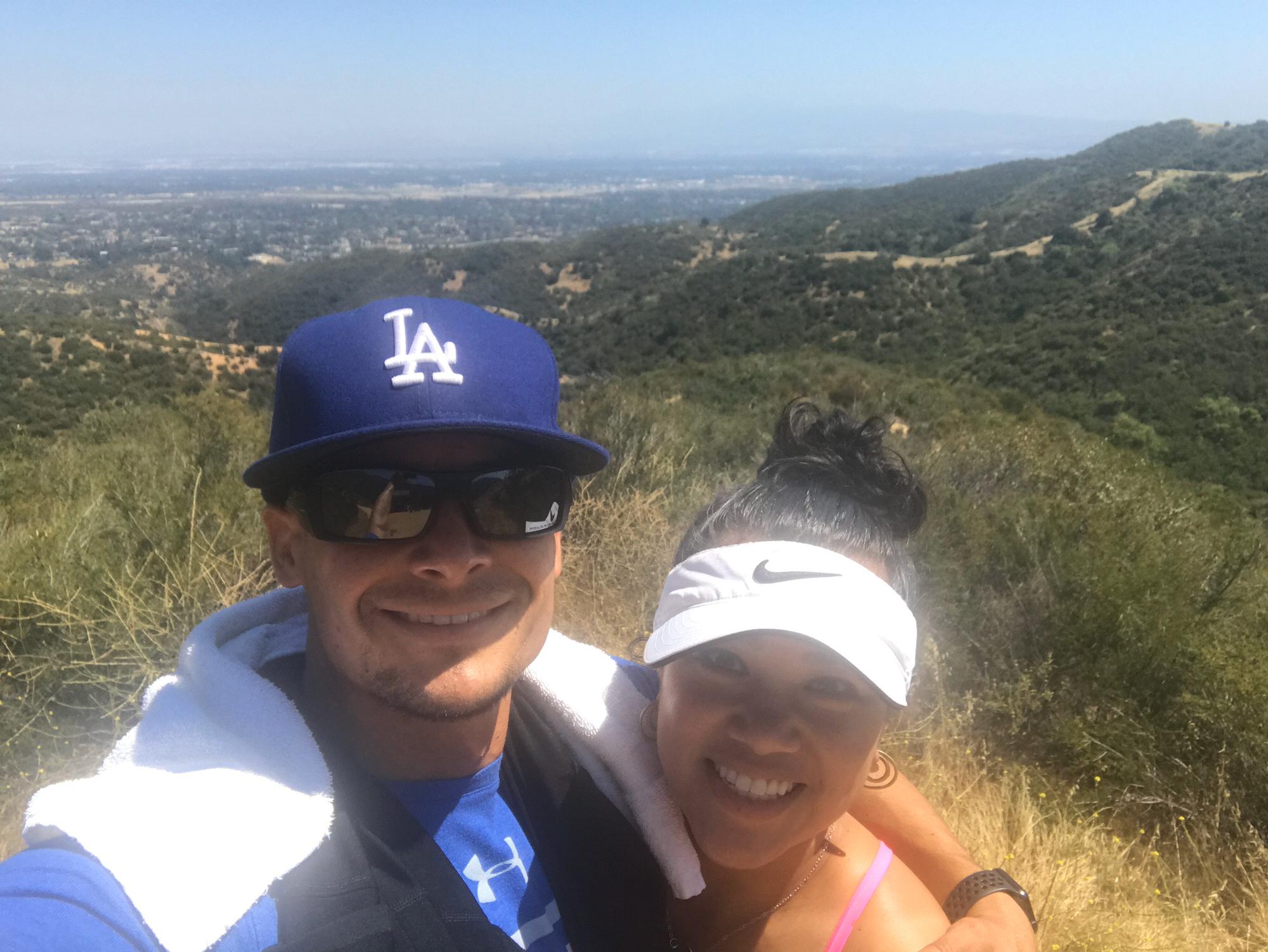 First hike together at the Claremont loop overlooking the inland empire.