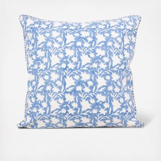 Les Fleurs Blockprint Reversible Pillow Cover