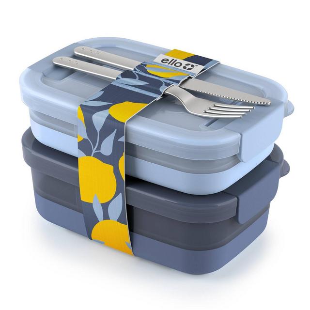 Ello Lunch Bento Stack Blue