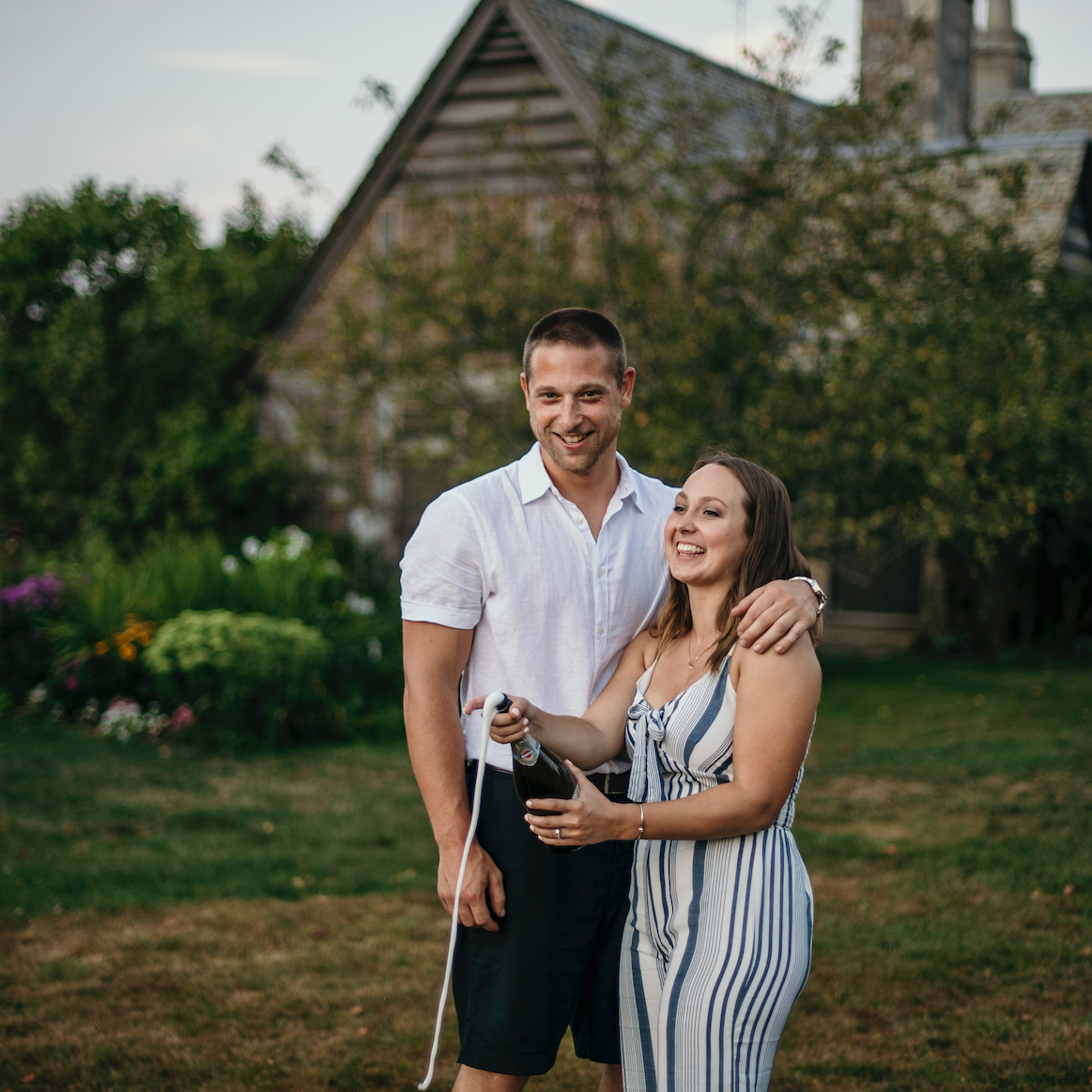 Picture from our engagement shoot with one of the groomsmen, Taylor!