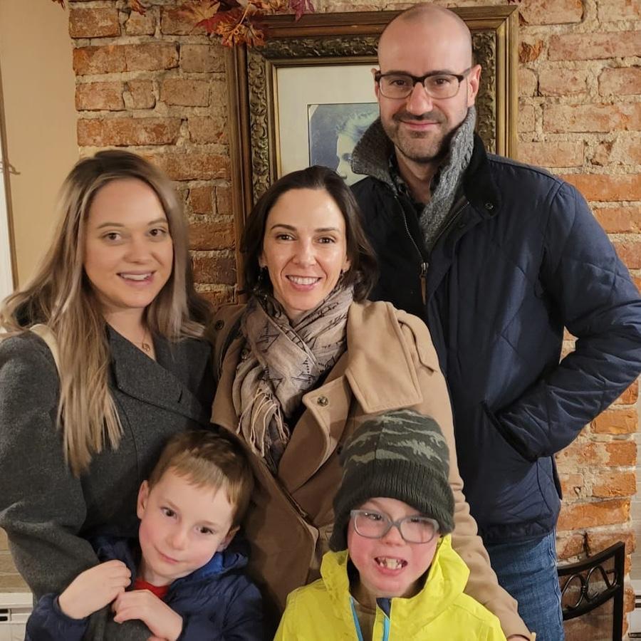 Our family plus one, Crystal!