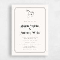 Beige Wedding Invitation - Brisbee Portrait