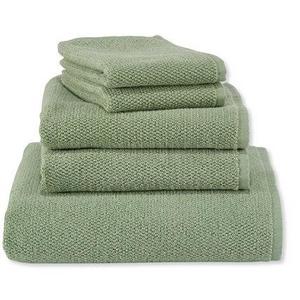Organic Textured Cotton Bath Towel, Antique Pine- Bath Towel