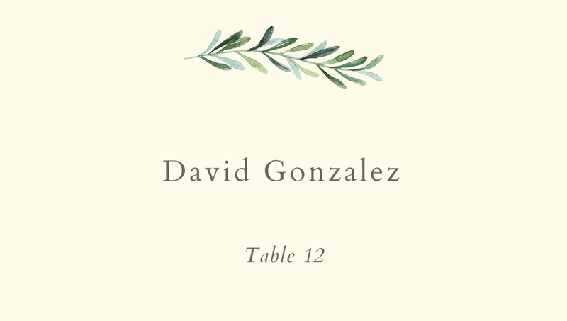 Zola Wedding Place Cards - Eastwick