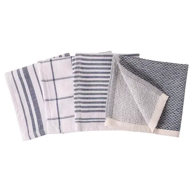 Our Table™ Select Dual Sided Dish Cloths in Navy (Set of 4)