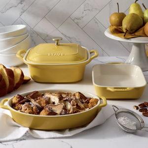 Staub Stoneware 4-Piece Baking Dish Set - Citron