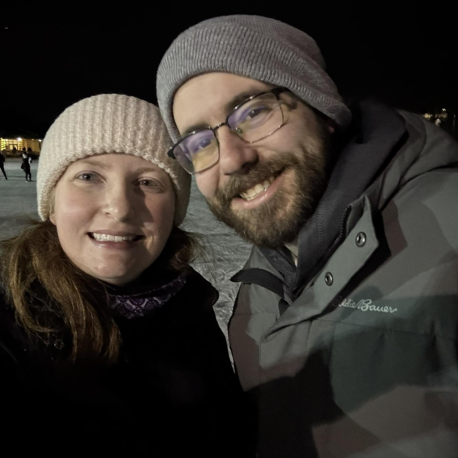 We were not very good at ice skating