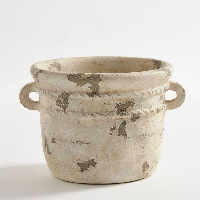 Eclectic Planter, White, Large Cachepot