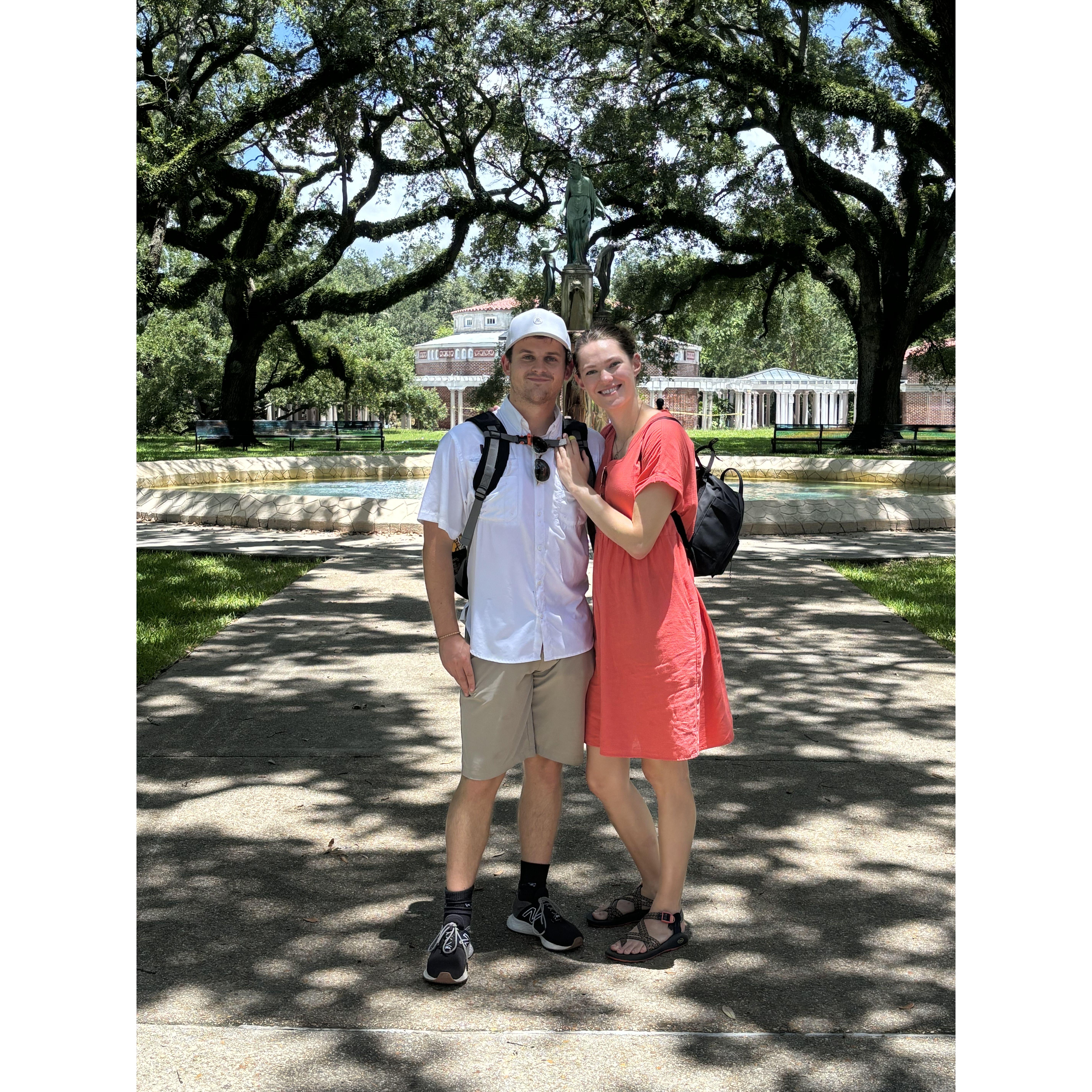 Our first year anniversary at Audubon Zoo in New Orleans June 28, 2024
